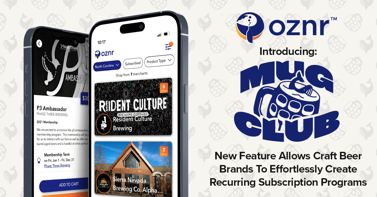 Oznr Mug Club feature announcement, featured image