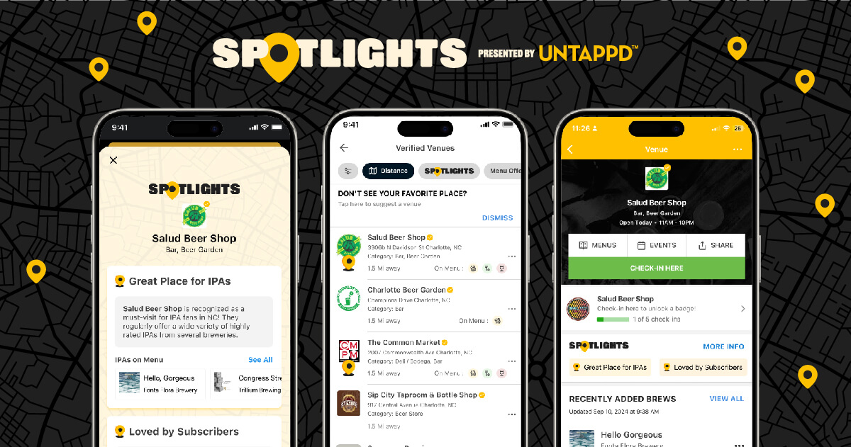 The Untappd in-app experience for Untappd Spotlights