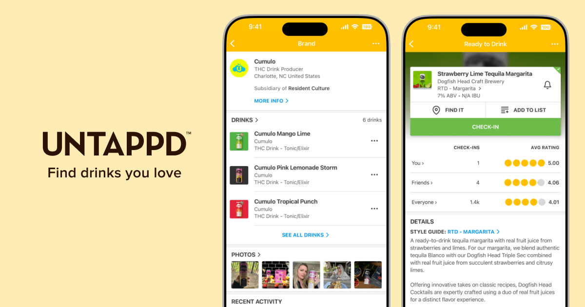 Untappd, find drinks you'll love
