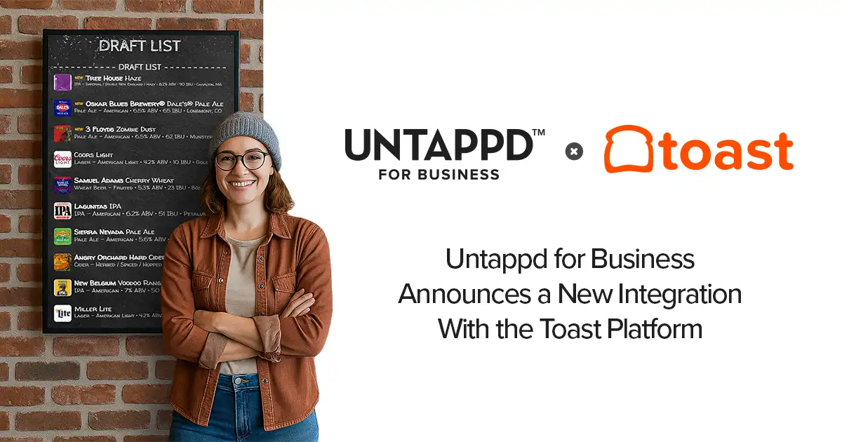 Untappd for Business and Toast integration featured image